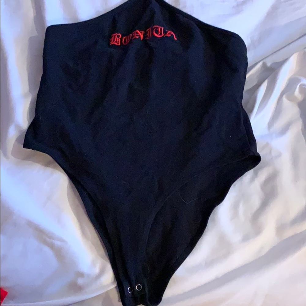 Black Body Suit No Sleeves